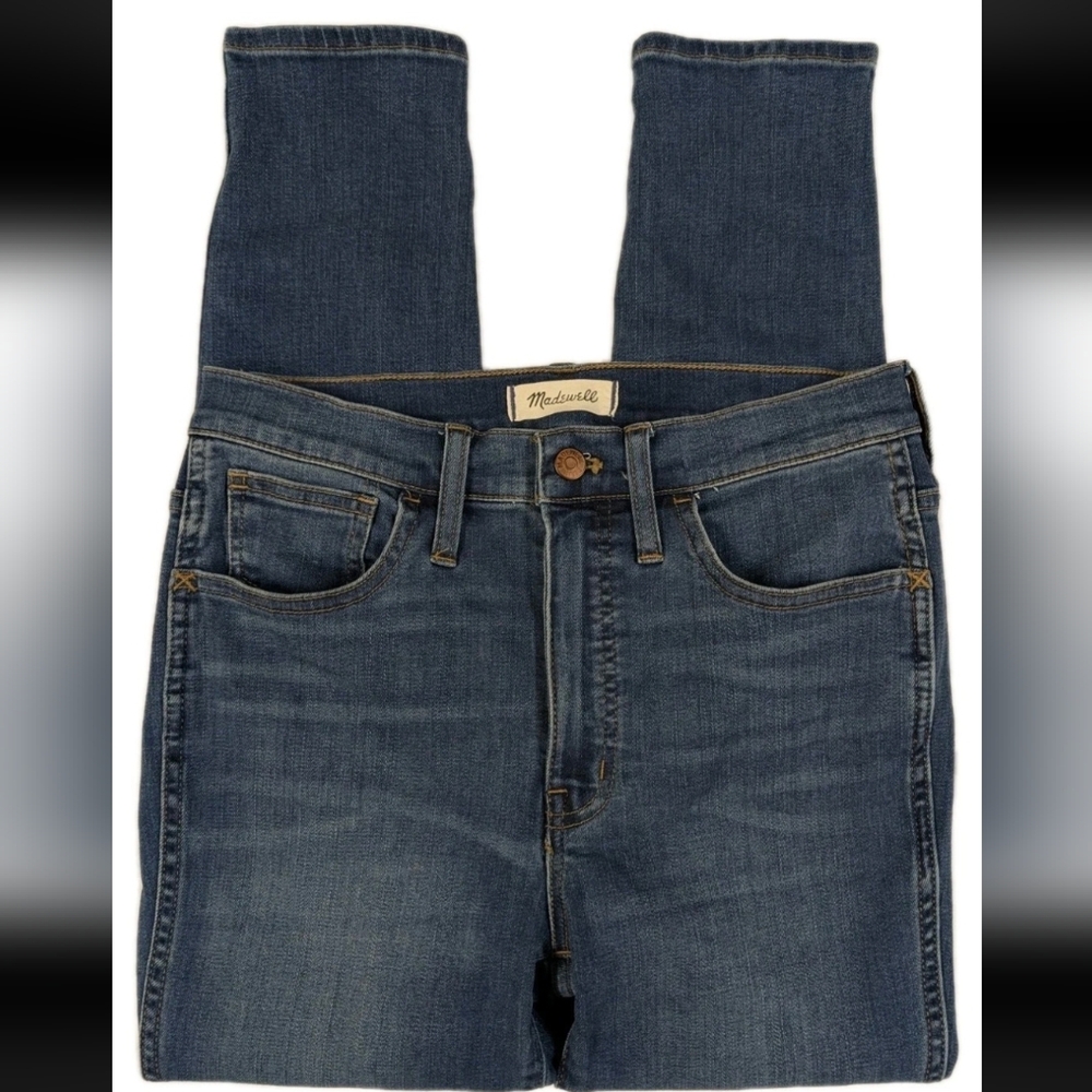 Madewell High-Rise Dark/medium Wash Blue Jeans Size 28P